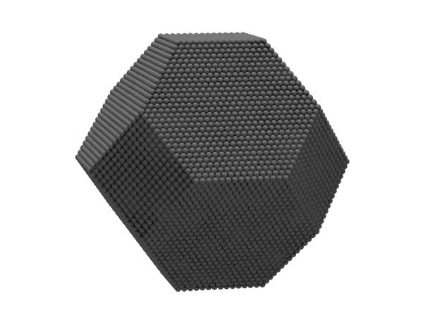 Image of truncated octahedral nanoparticle